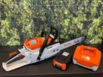 Stihl MSA 300 accu kettingzaag set AP 500S en AL 501 DEMO, Ophalen, Zo goed als nieuw, Stihl