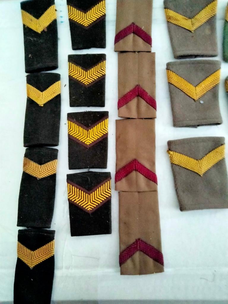 Collectie militaire rangonderscheidingstekens, Verzamelen, Ophalen of Verzenden, Overige soorten, Overige gebieden, Embleem of Badge