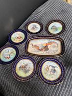 Antiek Gloria Carlsbad Jachtservies Fijn Porselein Gouddecor, Antiek en Kunst, Ophalen