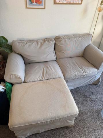 IKEA Ektorp bank + poef met wasbare hoes - afbeelding 2