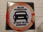 Porsche bordje, Verzenden, Gebruikt, Reclamebord