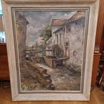 Lombok molen langs de Jeker Maastricht W Jungschleger, Antiek en Kunst, Kunst | Schilderijen | Klassiek, Ophalen