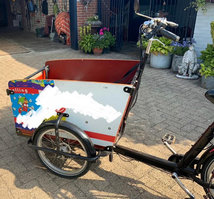 Baboe big-E electrische bakfiets, Fietsen en Brommers, Fietsen | Bakfietsen, Gebruikt, Overige merken, 4 kinderen of meer, Elektrisch