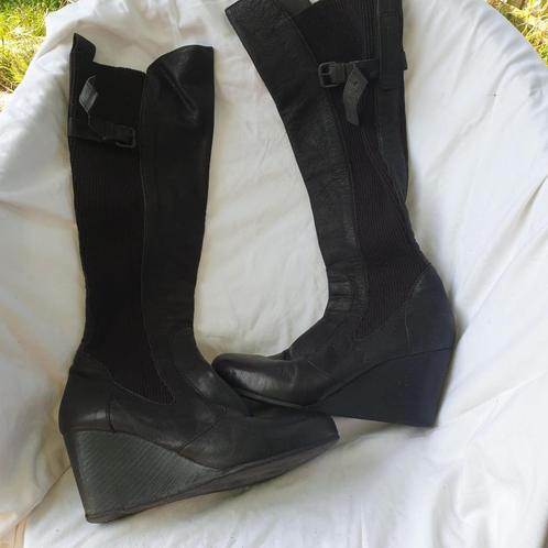 mooie hoge zwarte leren laarzen. Mt 38 Merk Annette Görtz, Kleding | Dames, Schoenen, Zo goed als nieuw, Hoge laarzen, Zwart, Ophalen of Verzenden
