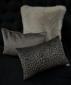 Set van 3 Luxe sierkussens MD/CLAUDI, NOBILIS, Huis en Inrichting, Ophalen of Verzenden, Zo goed als nieuw, Grijs, Vierkant