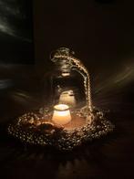 Glazen fles Stolpfles met oren helder glas, Ophalen of Verzenden, Zo goed als nieuw