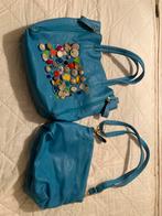 Gussaci Leren Handtas & Schoudertas Set, Sieraden, Tassen en Uiterlijk, Tassen | Damestassen, Ophalen of Verzenden, Zo goed als nieuw