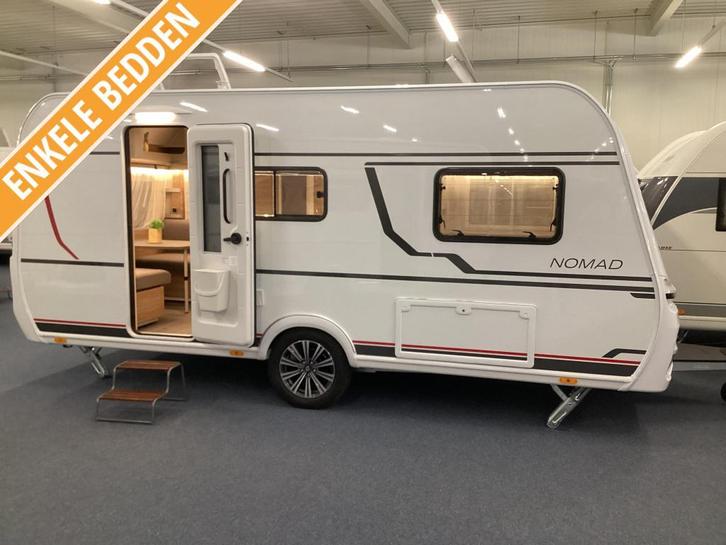 Dethleffs Nomad 460 EL First Edition, Caravans en Kamperen, Caravans, Bedrijf, tot en met 4, Standaardzit, Dethleffs, 2 aparte bedden