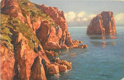 (381-329-015) Capri Abend an der Kuste, Verzamelen, Ansichtkaarten | Buitenland, Duitsland, Verzenden