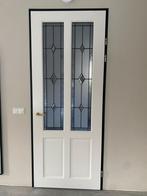 Opdekdeur Cando glas in lood rechtsdraaiend 88 x 226,7, Doe-het-zelf en Verbouw, Deuren en Horren, Ophalen, Gebruikt, 80 tot 100 cm