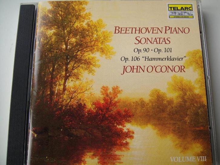 BEETHOVEN Piano sonatas op.90 & op.101 CD O'CONOR TELARC, Cd's en Dvd's, Cd's | Klassiek, Zo goed als nieuw, Kamermuziek, Classicisme