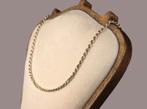 Gouden tri-color vintage rope/koord schakel ketting.2025/801