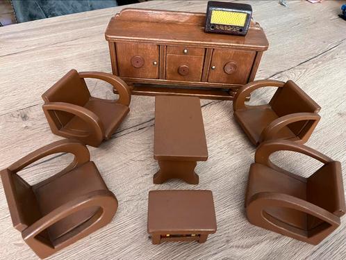 Handgemaakt houten poppenhuis meubeltjes, Verzamelen, Poppenhuizen en Toebehoren, Gebruikt, Poppenhuis, Ophalen of Verzenden
