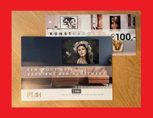 Tegoedbon ptah twv 100€ kadobon kunst galerie schilderij etc, Antiek en Kunst, Kunst | Overige Kunst, Ophalen of Verzenden