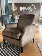 Bruine fauteuil Quinn INNO living Z.G.A.N, Ophalen, 75 tot 100 cm, Zo goed als nieuw, 75 tot 100 cm