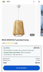 IKEA HANGLAMP KNIXHULT ZGAN, Huis en Inrichting, Lampen | Hanglampen, Ophalen, Zo goed als nieuw, Overige materialen, 50 tot 75 cm
