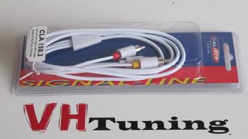 Caliber CLA 150.3 Audiokabel 3,5MM Jack naar RCA Tulp Wit beschikbaar voor biedingen