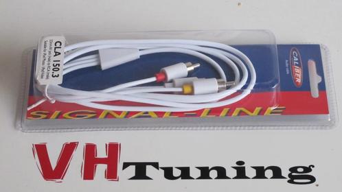Caliber CLA 150.3 Audiokabel 3,5MM Jack naar RCA Tulp Wit, Audio, Tv en Foto, Audiokabels en Televisiekabels, Minder dan 2 meter