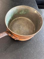 Zeer grote koperen steelpan antiek, Antiek en Kunst, Ophalen