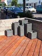 Bloembakken antraciet diverse maten, Ophalen, Kunststof, Minder dan 30 cm, Minder dan 60 cm