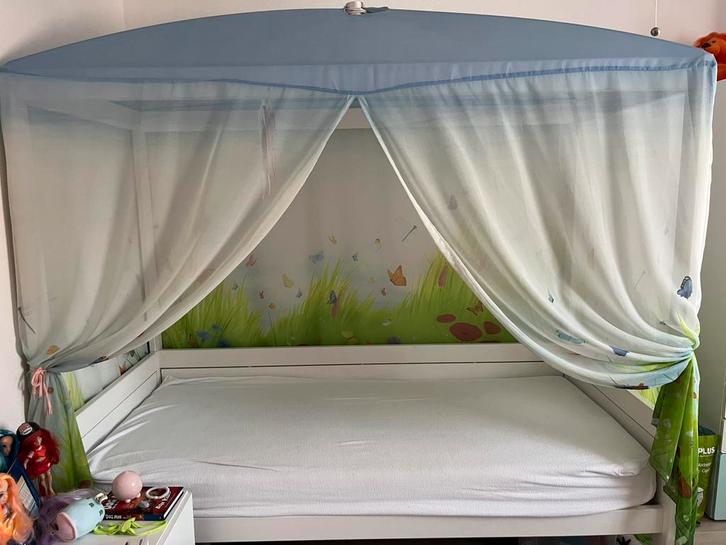 Lifetime Kidsrooms hemelbed, Kinderen en Baby's, Kinderkamer | Bedden, Zo goed als nieuw, 180 cm of meer, 85 tot 100 cm, Lattenbodem