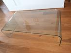 Fiam Italiaanse glazen salon/tv tafel, Huis en Inrichting, Ophalen, 100 tot 150 cm, 50 tot 100 cm, Glas