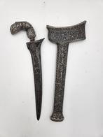 Antieke Keris Bugis Sterling Zilver Sepukal Patah Tiga KTB48, Verzenden