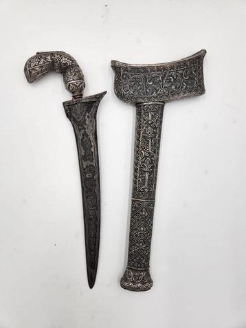 Antieke Keris Bugis Sterling Zilver Sepukal Patah Tiga KTB48 beschikbaar voor biedingen