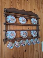 Chinees servies in houten rek, Ophalen, Gebruikt, Overige stijlen, Porselein