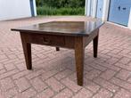 Klassieke kersenhout bijzetafel / doorschuiflade / 75x75 cm, Ophalen, 50 tot 100 cm, Klassiek, Vierkant