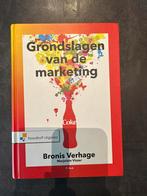 Grondslagen van de marketing 9e druk, Boeken, Ophalen of Verzenden, Zo goed als nieuw, Economie en Marketing