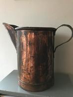 Oude geklonken koperen kan, Ophalen of Verzenden, Koper