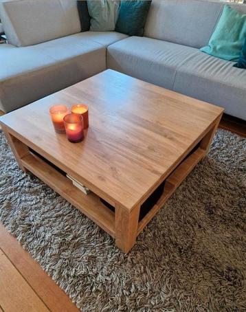 Teakhouten salontafel 100 cm beschikbaar voor biedingen
