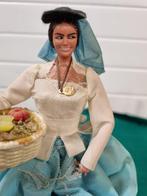-	Pop spaans met mand vintage canaria las palmas ,, Ophalen of Verzenden