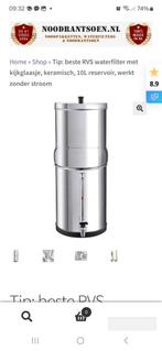 Rvs waterfilter koolstoffilter, Ophalen of Verzenden, Nieuw