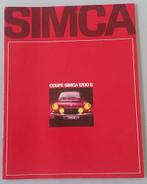 Simca Coupe 1200 S folder, Verzenden, Zo goed als nieuw, Overige merken