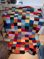 grote handgemaakte vintage plaid of sprei meerkleurig, Ophalen of Verzenden, Zo goed als nieuw