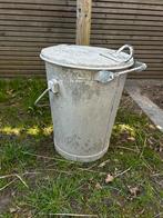 Zinken vuilnisemmer, Ophalen, Gebruikt, Overige materialen, Minder dan 50 cm