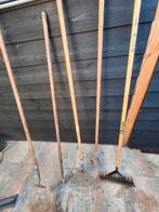 Vrnl:verticuteerhark, tuinkrabber, gazonhark, hark, schoffel, Tuin en Terras, Ophalen, Gebruikt, Hark