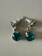 Pilgrim Oorbellen Petrol Swarovski Kristal, Sieraden, Tassen en Uiterlijk, Oorbellen, Met kristal, Overige materialen, Blauw, Ophalen of Verzenden