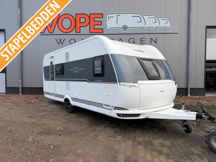 Hobby De Luxe Edition 560 KFME Isabella Voortent, Caravans en Kamperen, Caravans, Bedrijf, tot en met 6, Rondzit, Hobby, Dwars-stapelbed