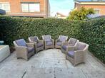 6 Exotan tuinstoelen met kussens en opbergbox, Ophalen, Zo goed als nieuw