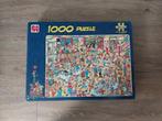 Jan van Haasteren: Fijne verjaardag 1000 stukjes, Hobby en Vrije tijd, Denksport en Puzzels, Ophalen of Verzenden, 500 t/m 1500 stukjes