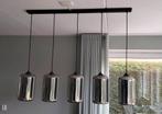 Mooie eettafel lamp van rookglas - ETH, Huis en Inrichting, Lampen | Hanglampen, Glas, Modern, Zo goed als nieuw, 50 tot 75 cm