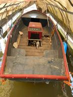 Schippersvlet Albin benzine visboot grachtenboot sloep, Watersport en Boten, Ophalen, Gebruikt, Binnenboordmotor, Tot 10 pk