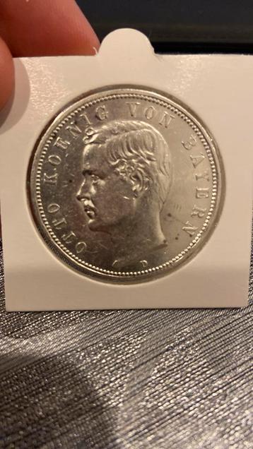 5 reich mark 1913 otto koenig von bayern zilver beschikbaar voor biedingen