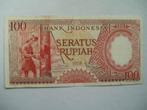 1128. Indonesia, 100 rupiah 1958., Verzenden, Zuidoost-Azië, Los biljet