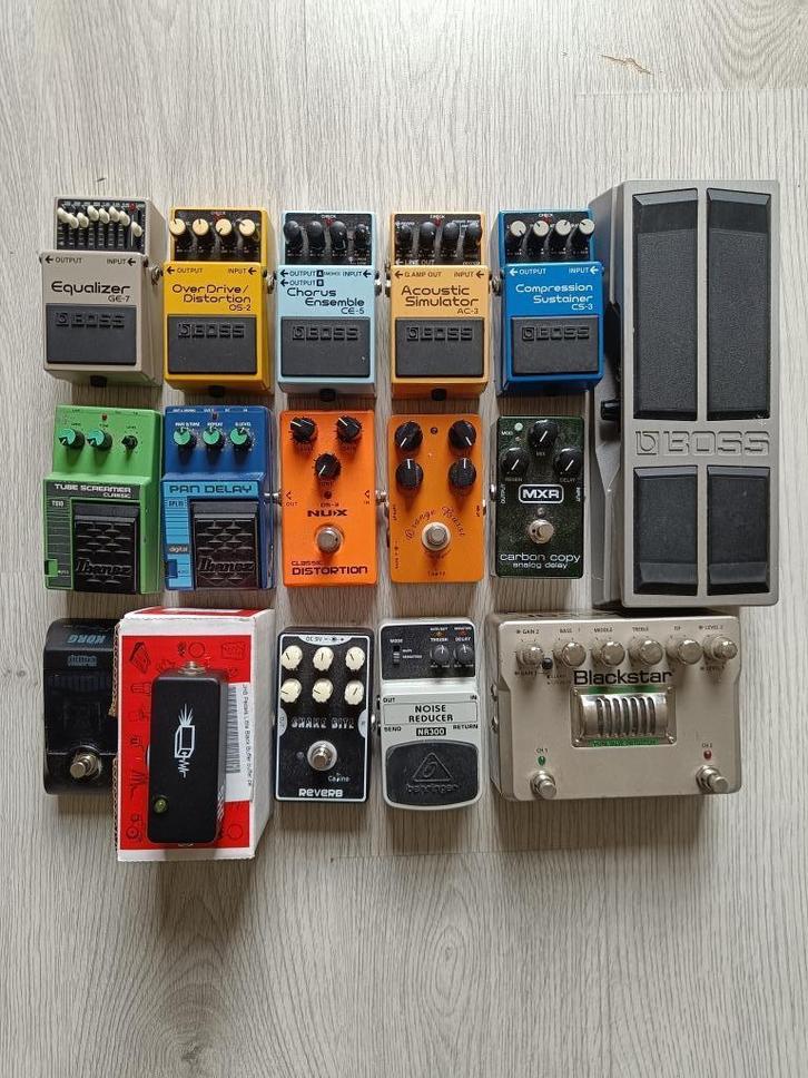 Effectpedalen Boss Ibanez MXR en meer, Muziek en Instrumenten, Effecten, Gebruikt, Chorus, Delay of Echo, Distortion, Overdrive of Fuzz