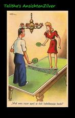🟣🟣PAX STEEN serie Humor Sporten tafeltennis (17), Ophalen of Verzenden, 1940 tot 1960, Ongelopen, Overige thema's