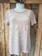 MARCCAIN Beige Suédine top maat N5 / 44, Beige, Maat 42/44 (L), Ophalen of Verzenden, Zo goed als nieuw